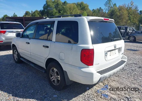 2004 Honda Pilot Ex-L из США, поврежденный, VIN 5FNYF18564B010594